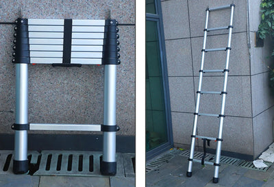 Aluminum Telescopic Ladder – Spare Replacement Ladder for Soft Roof Top Tents (230cm Extendable)