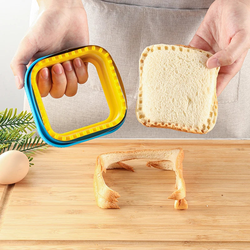Sandwich Cutter & Sealer Set – Creative Biscuit & Bread Cutting Mold for Home Baking