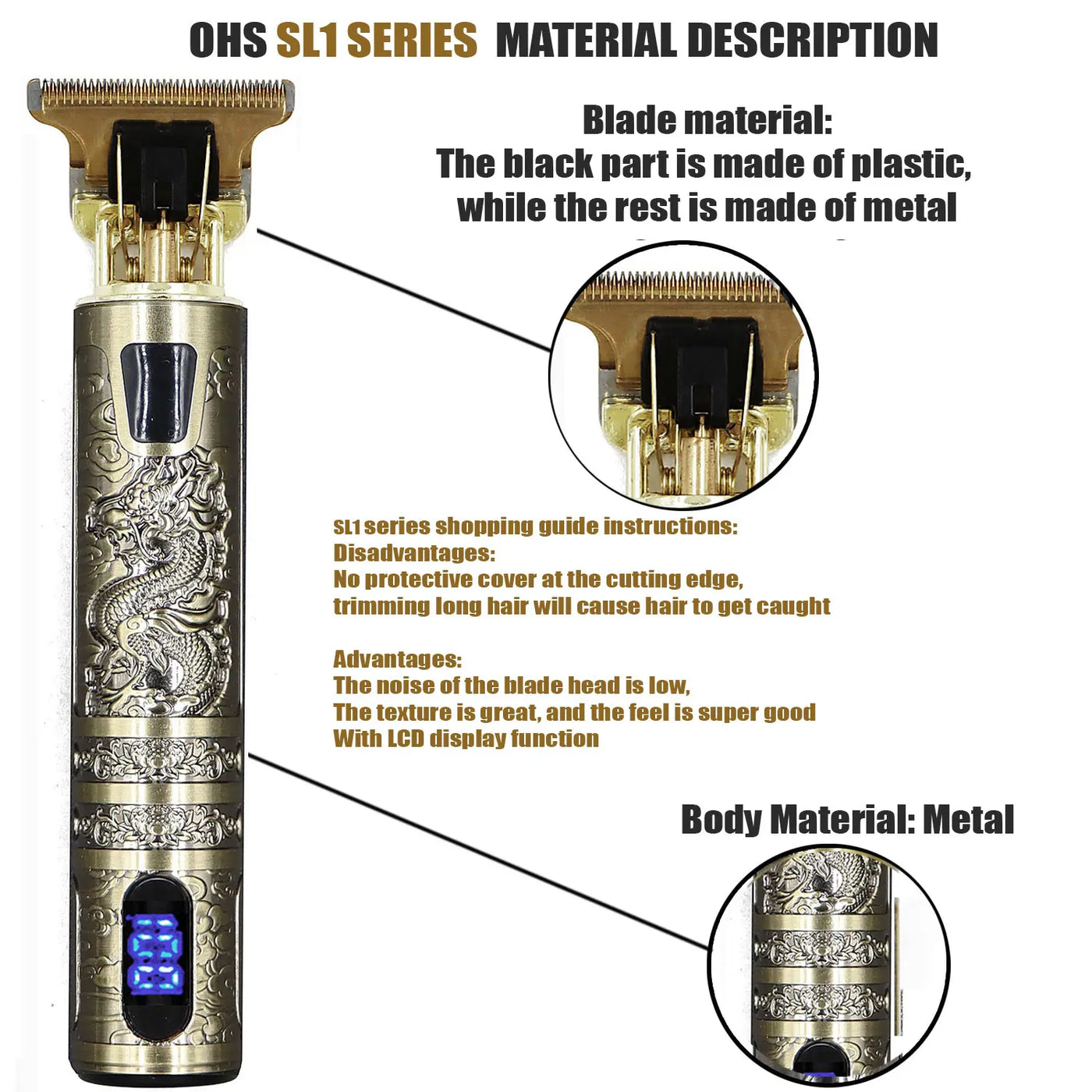 T9 Electric Hair Clipper – 0mm Precision Trimmer for Men