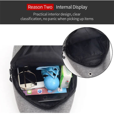 Men's Waterproof Fanny Pack with Adjustable Strap