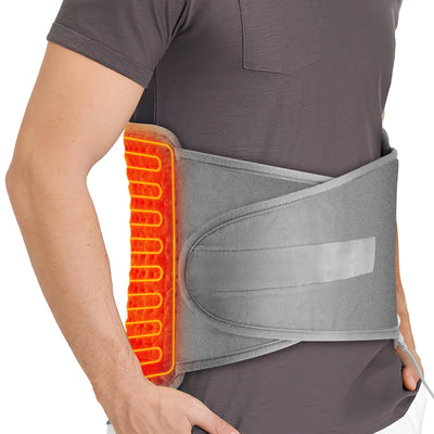 Electric Back Heating Support Belt – Adjustable Temperature Lumbar Warmer & Brace Pad