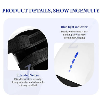 Smart Knee Massager – Electric Vibration & Air Pressure Therapy for Knee, Elbow & Shoulder Pain Relief