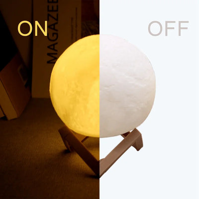 Galaxy Moon Lamp – 3D LED Night Light for Bedroom & Gifts
