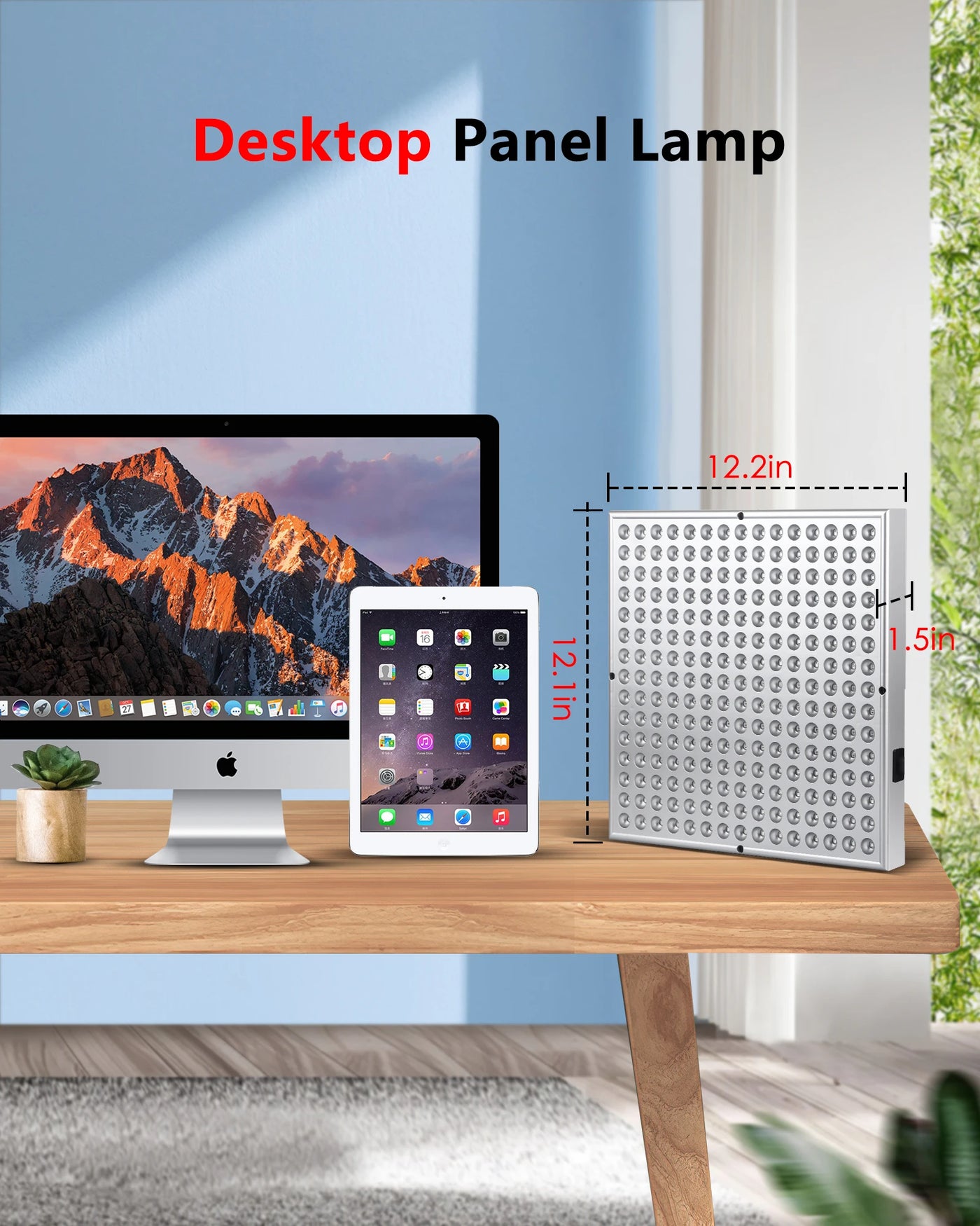 LED Red Light Therapy Panel – 225 LEDs 660nm & 850nm for Anti-Aging & Pain Relief