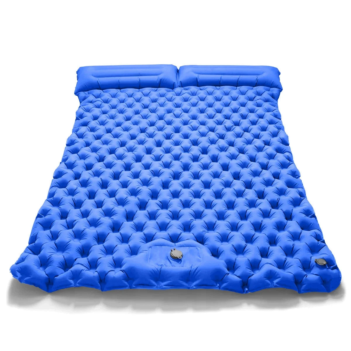 Outdoor Camping Double Inflatable Mattress – Extra Wide Ultralight Sleeping Pad with Built-In Pump