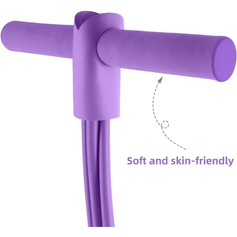 4-Level Resistance Band Tensioner – Non-Slip Handles | Home Workout Trainer for Abs, Yoga, Arms & Legs