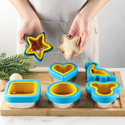 Sandwich Cutter & Sealer Set – Creative Biscuit & Bread Cutting Mold for Home Baking