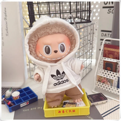 Korean Idol Style Doll Outfit – Labubu V1/V2 Hoodie & Pants